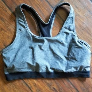 Black And Grey Sports Bra
